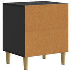Armario de Noche Negro 43 x 34,5 x 50 cm Madera de Ingeniería