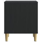 Armario de Noche Negro 43 x 34,5 x 50 cm Madera de Ingeniería