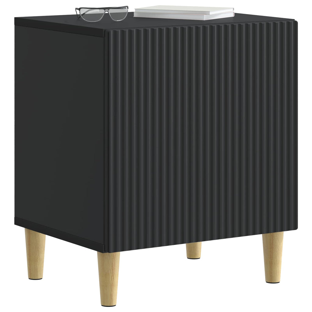 Armario de Noche Negro 43 x 34,5 x 50 cm Madera de Ingeniería