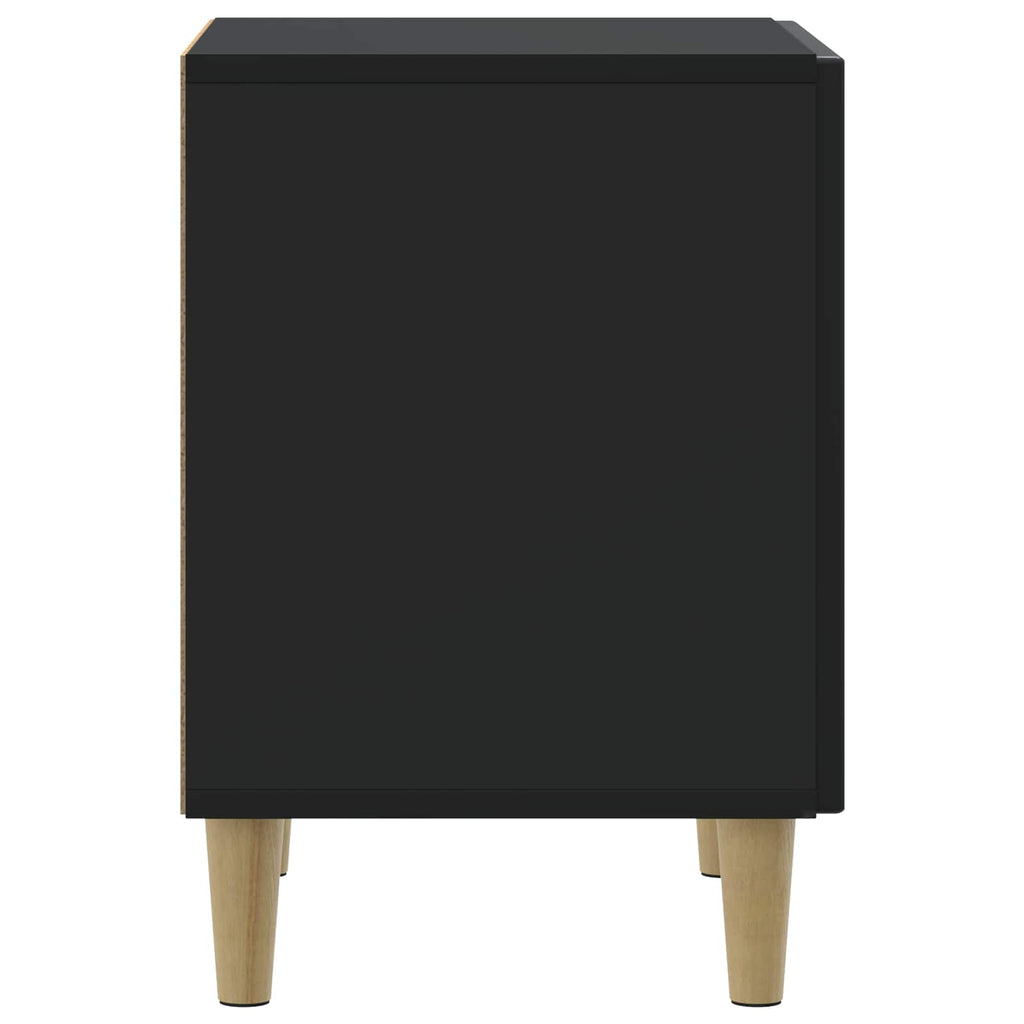 Armario de Noche Negro 43 x 34,5 x 50 cm Madera de Ingeniería