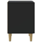 Armario de Noche Negro 43 x 34,5 x 50 cm Madera de Ingeniería