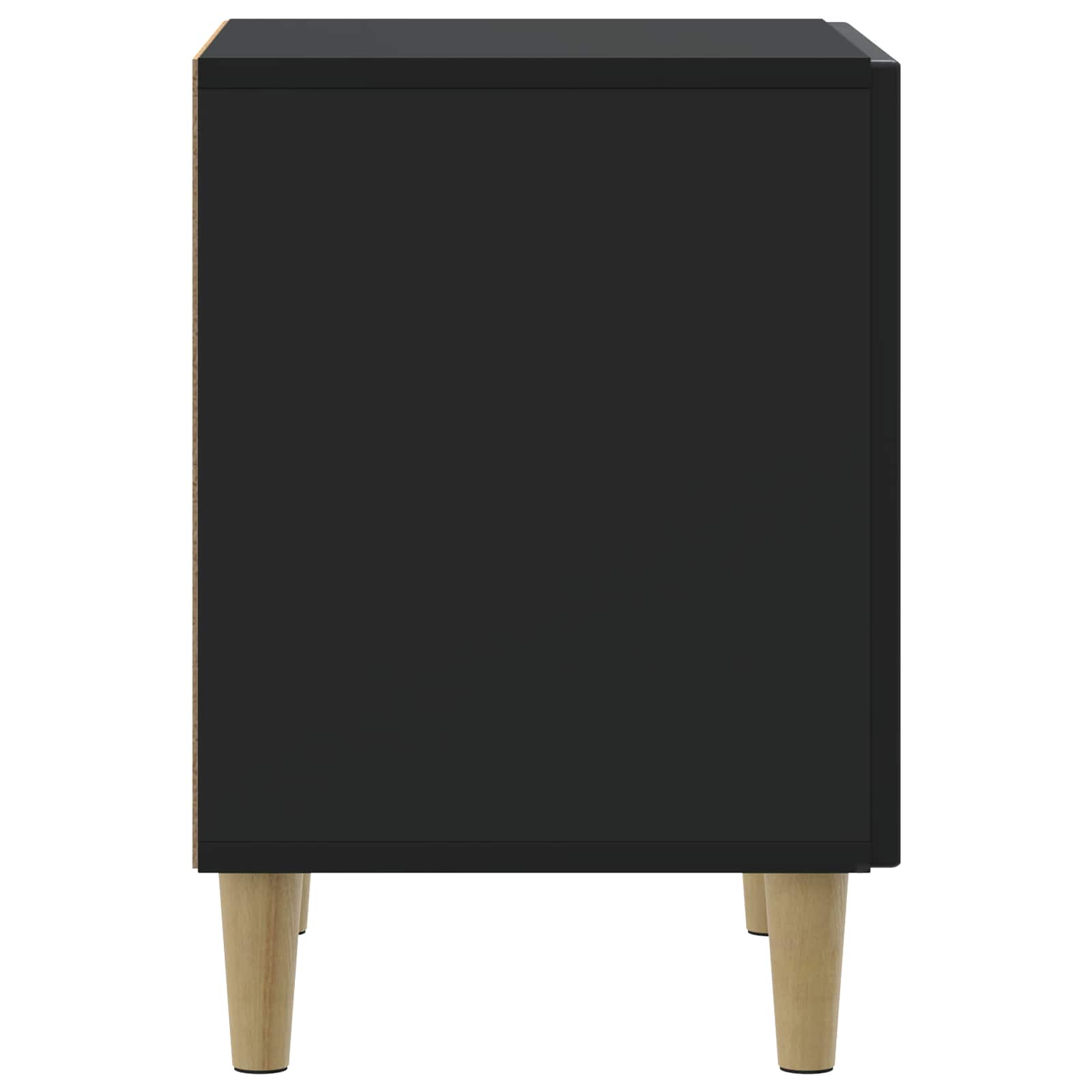 Armario de Noche Negro 43 x 34,5 x 50 cm Madera de Ingeniería