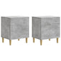 Armario de noche 2 pcs 43 x 34,5 x 50 cm madera de ingeniería 4 colores