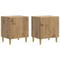 Armario de noche 2 pcs roble artesanal 43 x 34,5 x 50 cm 2 colores
