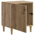 Armario de Noche 2 pcs Roble Artesanal 43 x 34,5 x 50 cm