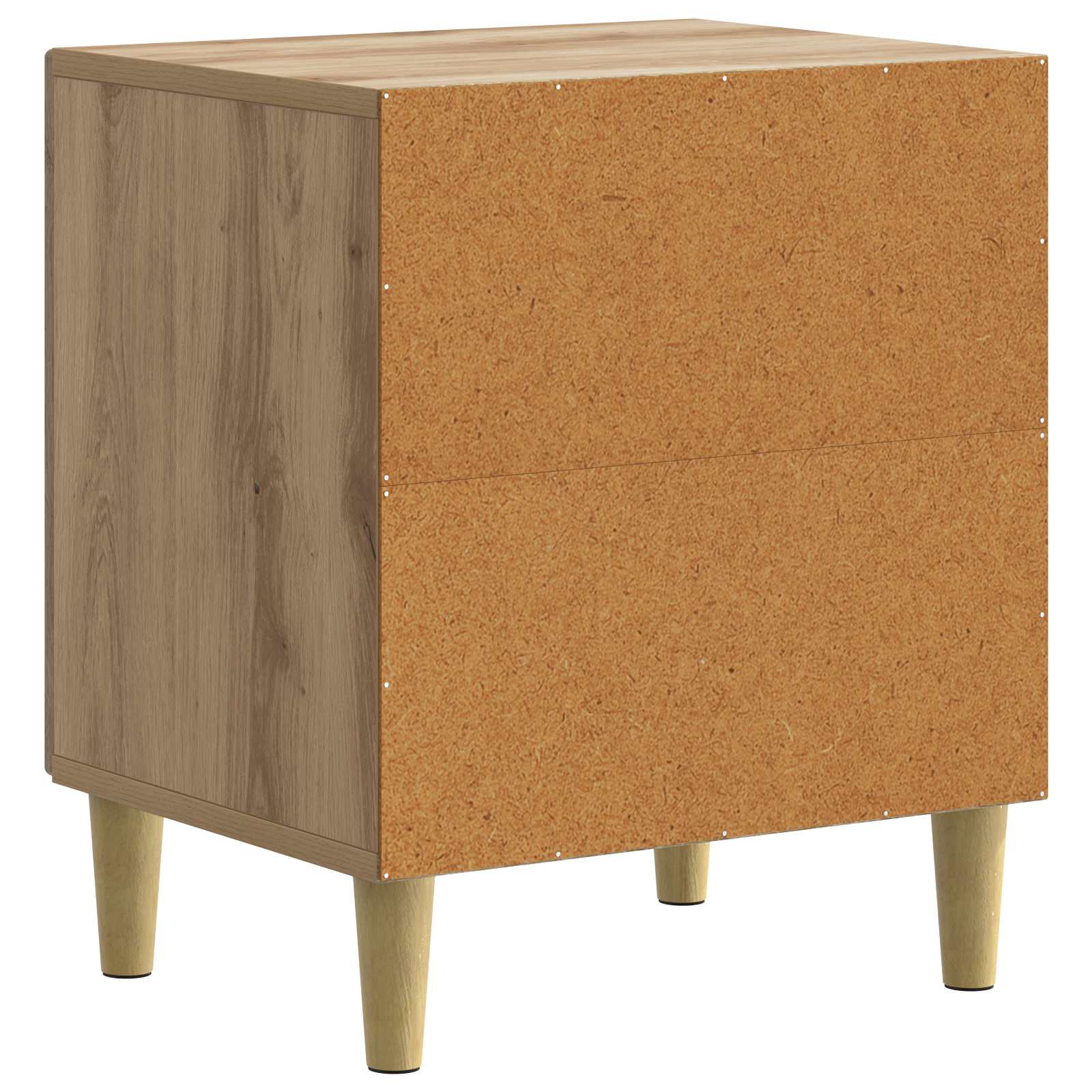 Armario de Noche 2 pcs Roble Artesanal 43 x 34,5 x 50 cm