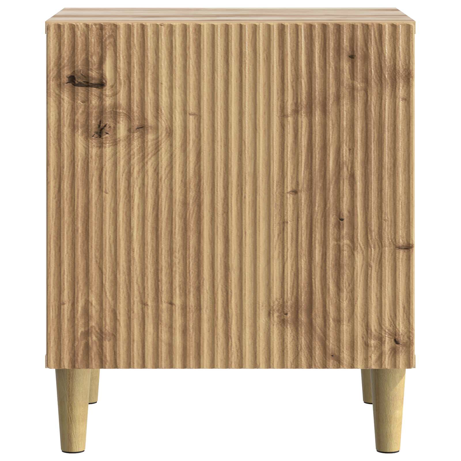 Armario de Noche 2 pcs Roble Artesanal 43 x 34,5 x 50 cm