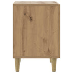 Armario de Noche 2 pcs Roble Artesanal 43 x 34,5 x 50 cm