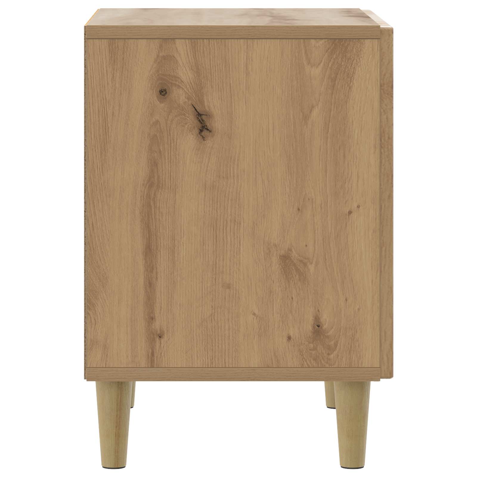 Armario de Noche 2 pcs Roble Artesanal 43 x 34,5 x 50 cm