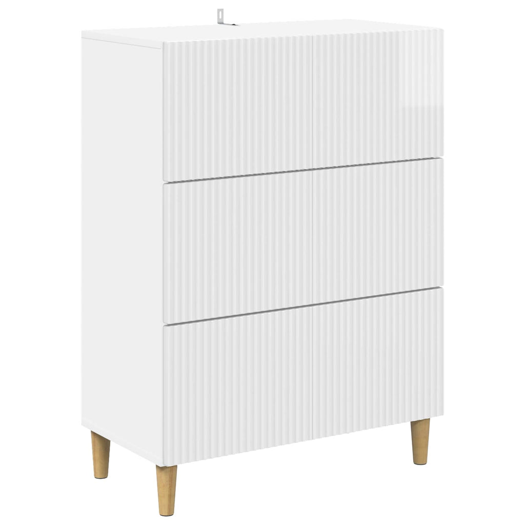 Cajonera Brillante 66 x 34,5 x 90 cm Madera de Ingeniería