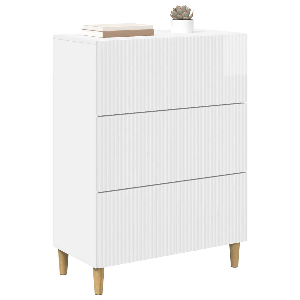 Cajonera Brillante 66 x 34,5 x 90 cm Madera de Ingeniería
