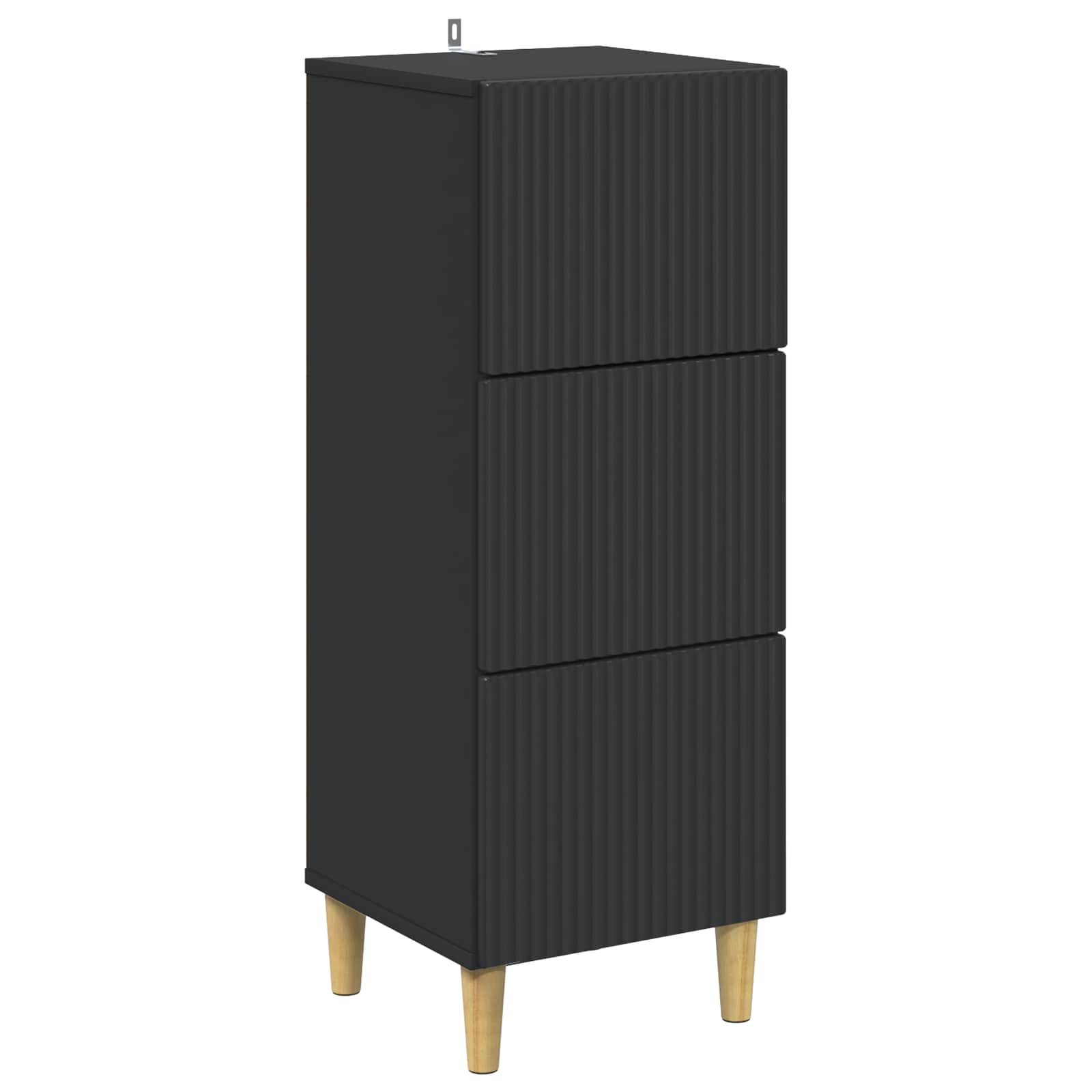 Cajonera Brillante 33 x 34,5 x 90 cm Madera de Ingeniería