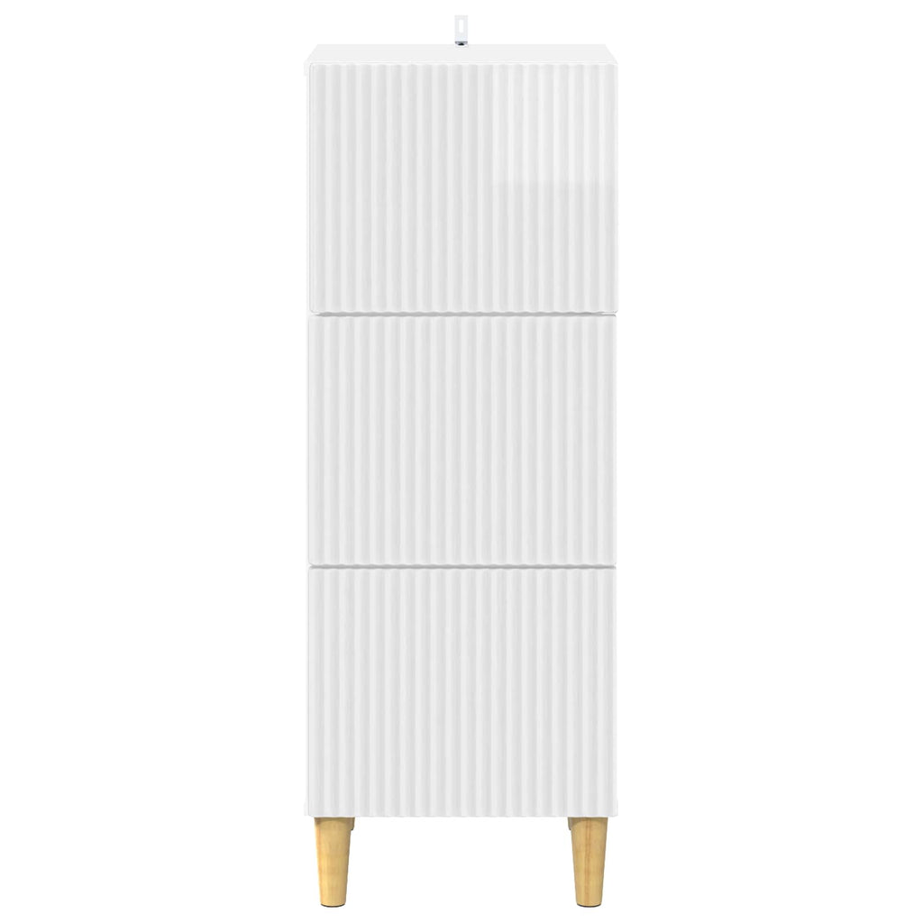 Cajonera Brillante 33 x 34,5 x 90 cm Madera de Ingeniería