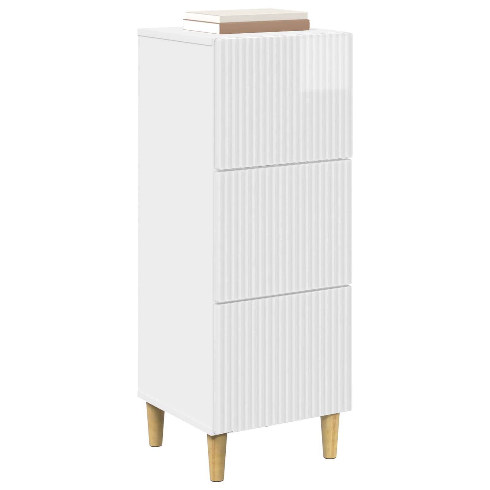 Cajonera Brillante 33 x 34,5 x 90 cm Madera de Ingeniería