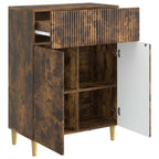 Aparador Roble Ahumado 66 x 34,5 x 90 cm Madera de Ingeniería