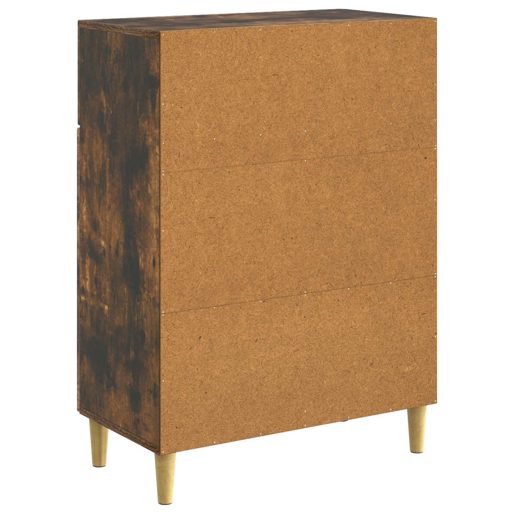Aparador Roble Ahumado 66 x 34,5 x 90 cm Madera de Ingeniería