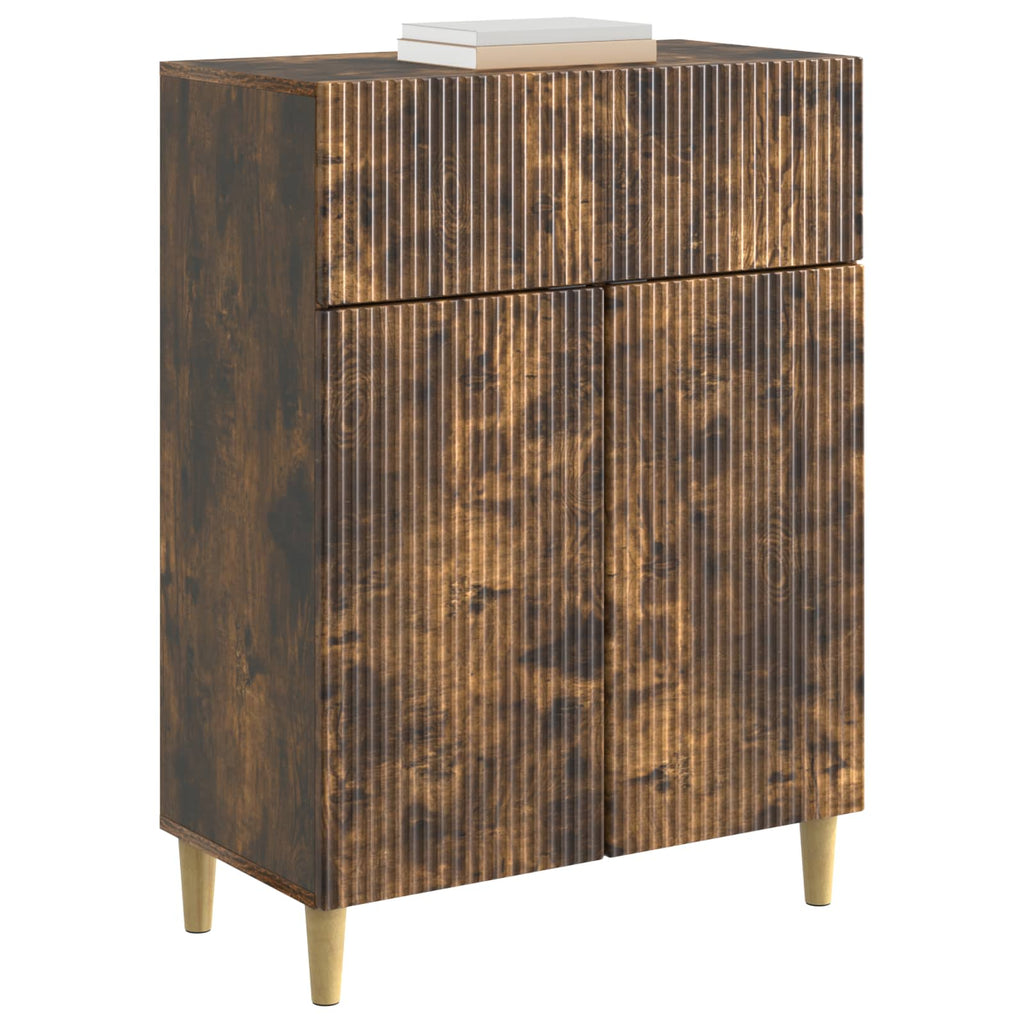 Aparador Roble Ahumado 66 x 34,5 x 90 cm Madera de Ingeniería