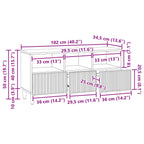Mueble de TV Brillante 102 x 34,5 x 50 cm Madera de Ingeniería