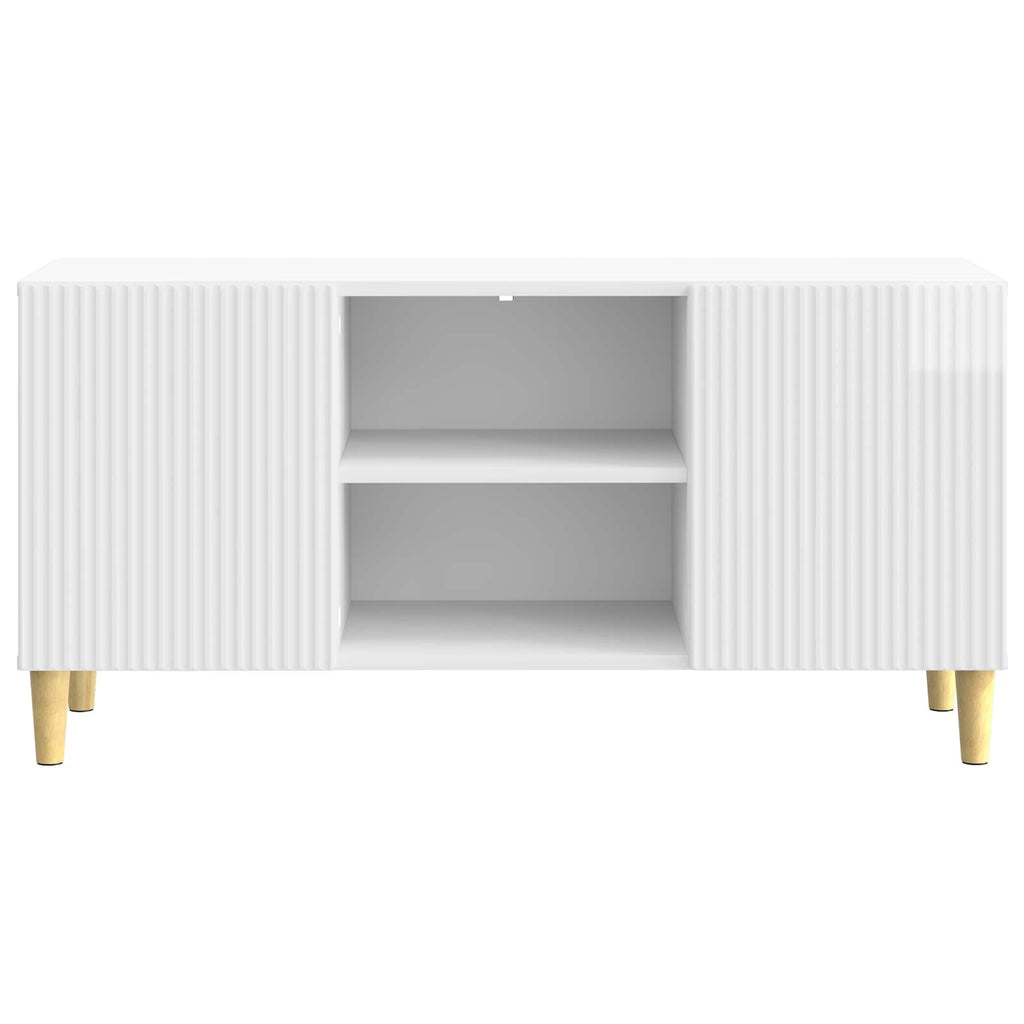 Mueble de TV Brillante 102 x 34,5 x 50 cm Madera de Ingeniería