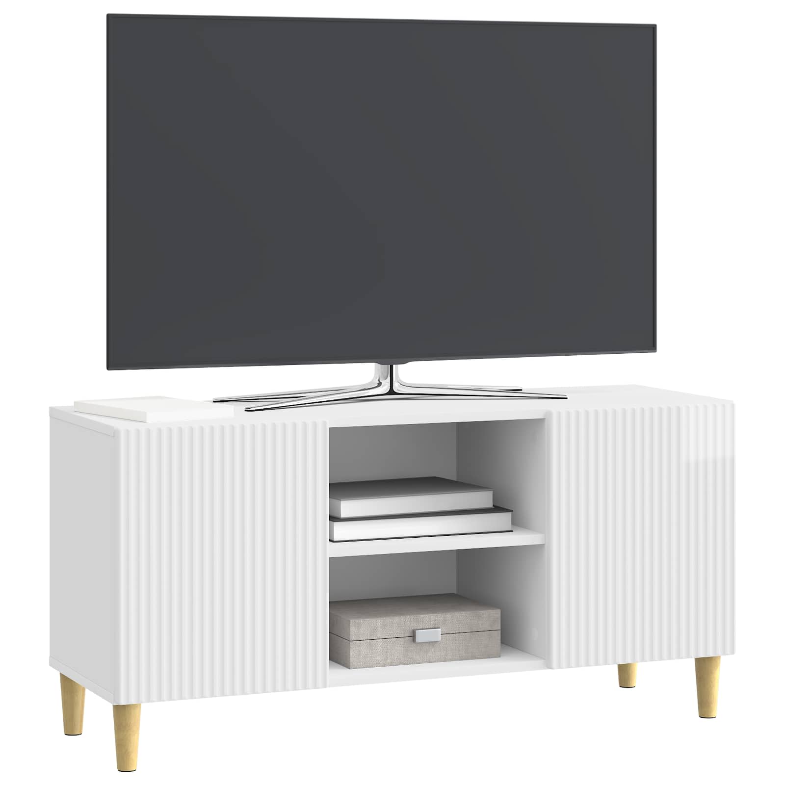 Mueble de TV Brillante 102 x 34,5 x 50 cm Madera de Ingeniería