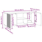 Mueble de TV Brillante 102 x 34,5 x 50 cm Madera de Ingeniería