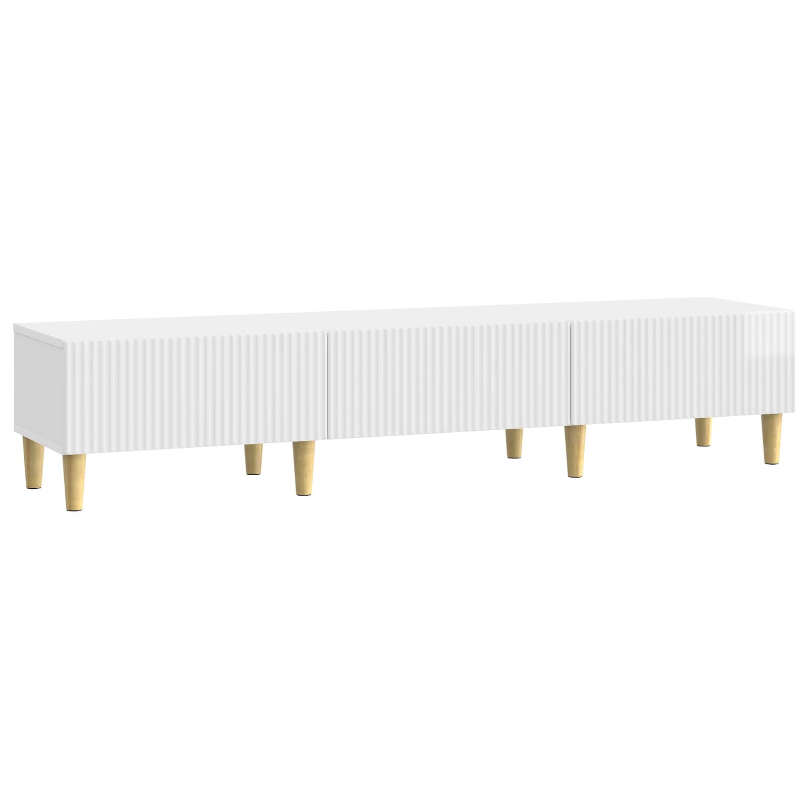 6-Piece TV Cabinet Set High Gloss Engineered Wood