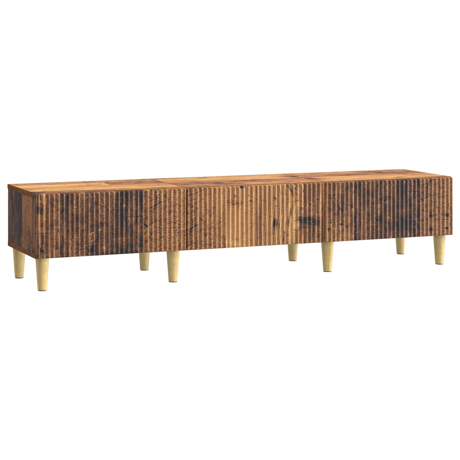 6-Piece TV Cabinet Set High Gloss Engineered Wood
