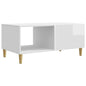 Mesa de Centro Brilhante 90 x 50 x 40 cm Madeira Composta