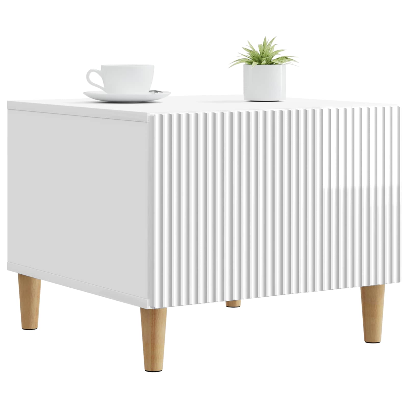 Mesa de Café Brillante 49 x 50 x 40 cm Madera de Ingeniería