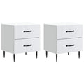 Armario de Noche 2 pcs 43 x 34,5 x 47,5 cm Madera de Ingeniería