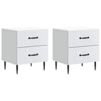 Armario de Noche 2 pcs 43 x 34,5 x 47,5 cm Madera de Ingeniería