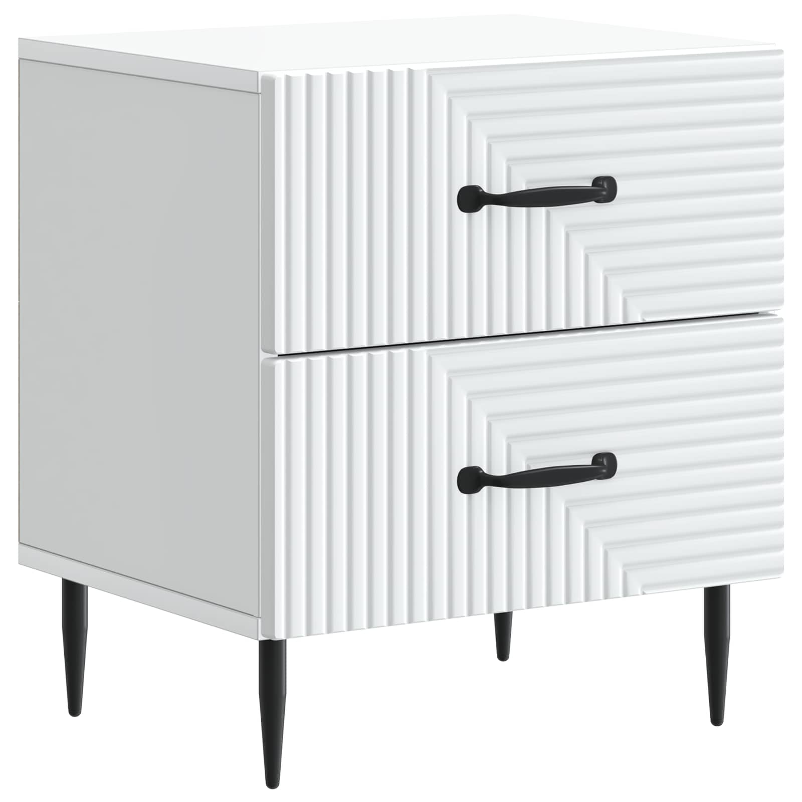 Armario de Noche 2 pcs 43 x 34,5 x 47,5 cm Madera de Ingeniería