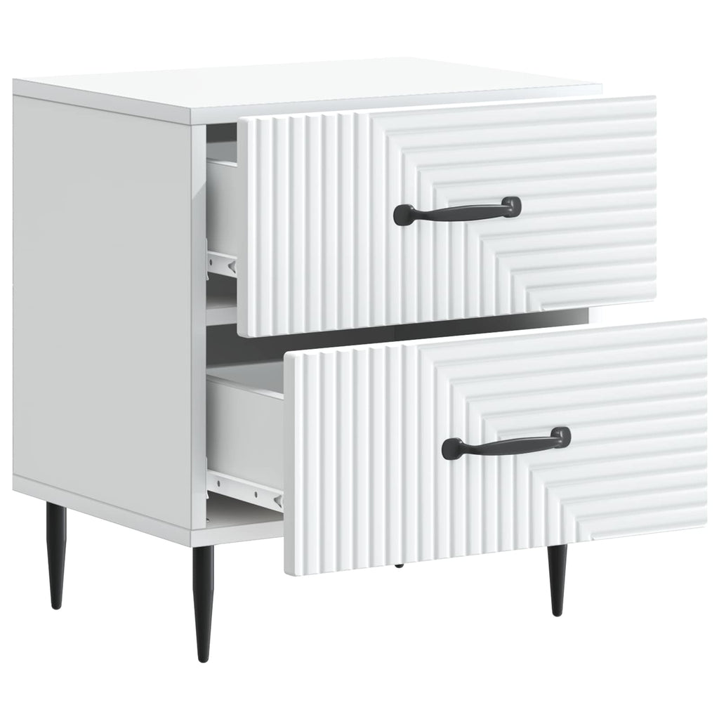 Armario de Noche 2 pcs 43 x 34,5 x 47,5 cm Madera de Ingeniería