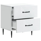 Armario de Noche 2 pcs 43 x 34,5 x 47,5 cm Madera de Ingeniería