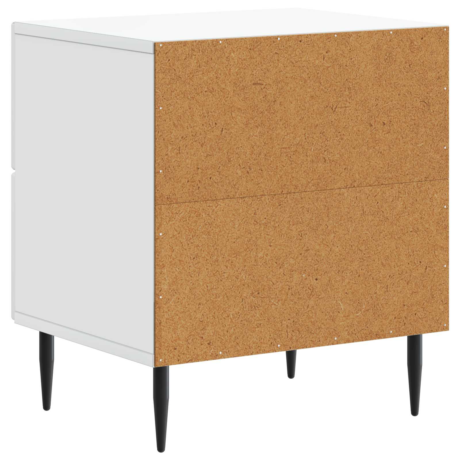 Armario de Noche 2 pcs 43 x 34,5 x 47,5 cm Madera de Ingeniería