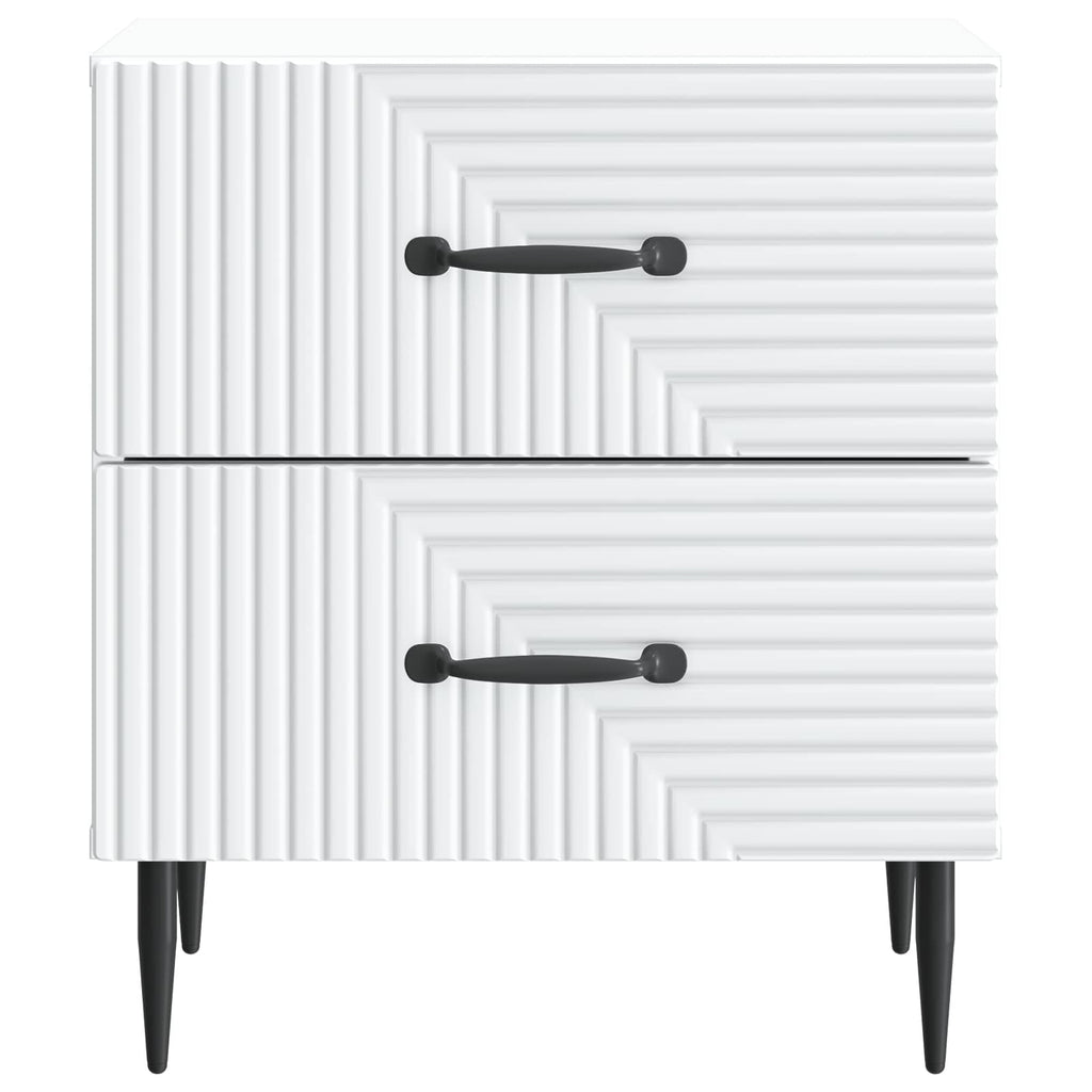 Armario de Noche 2 pcs 43 x 34,5 x 47,5 cm Madera de Ingeniería