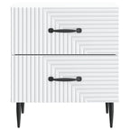 Armario de Noche 2 pcs 43 x 34,5 x 47,5 cm Madera de Ingeniería