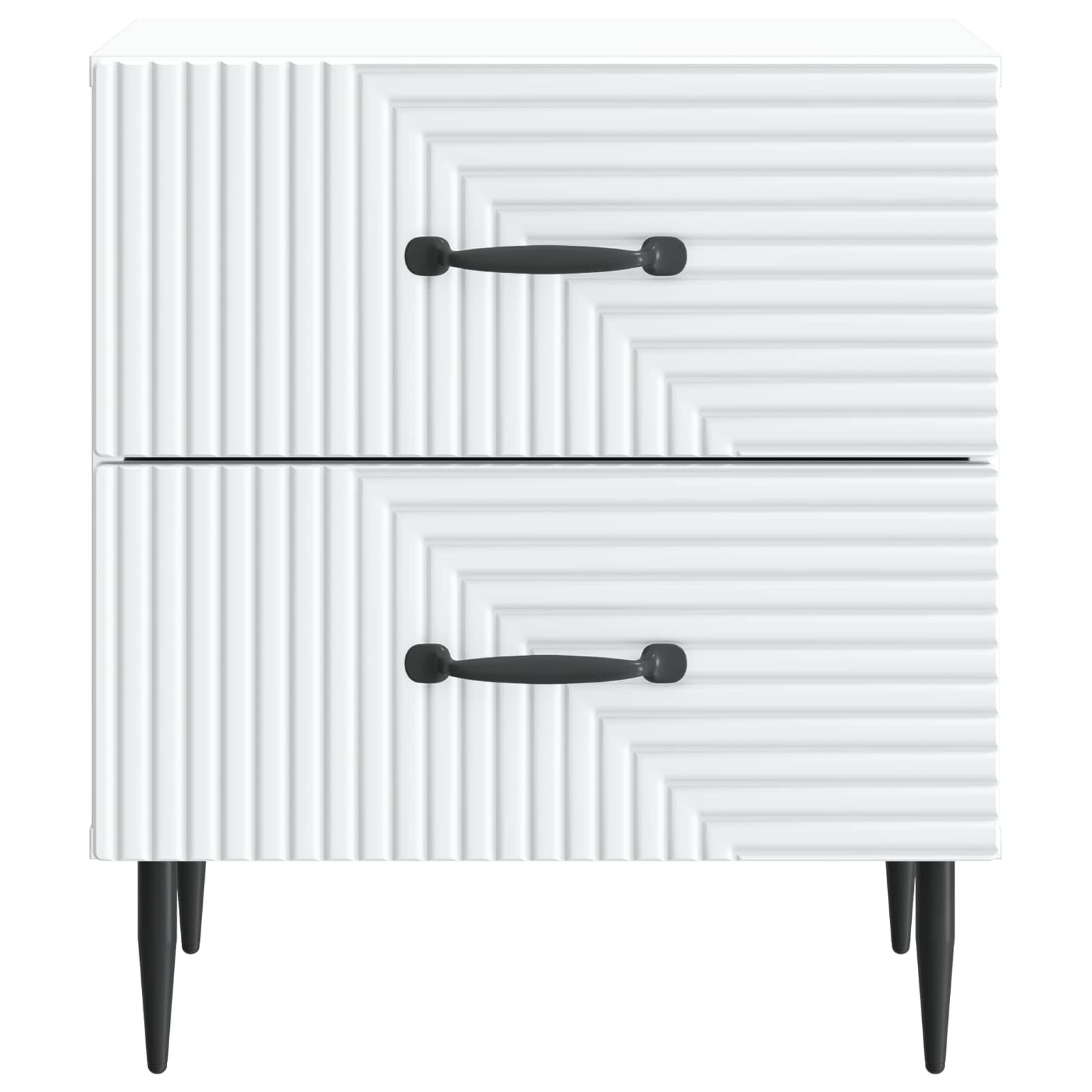 Armario de Noche 2 pcs 43 x 34,5 x 47,5 cm Madera de Ingeniería