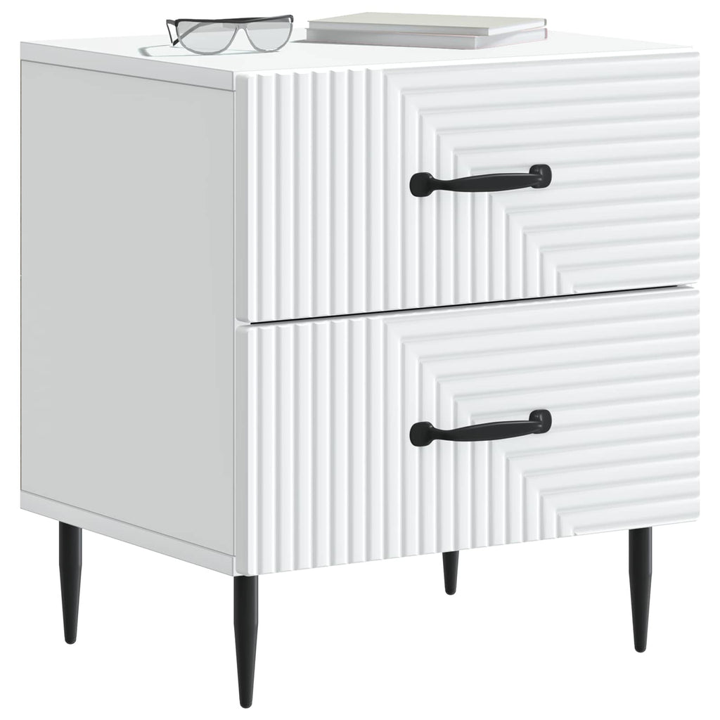 Armario de Noche 2 pcs 43 x 34,5 x 47,5 cm Madera de Ingeniería