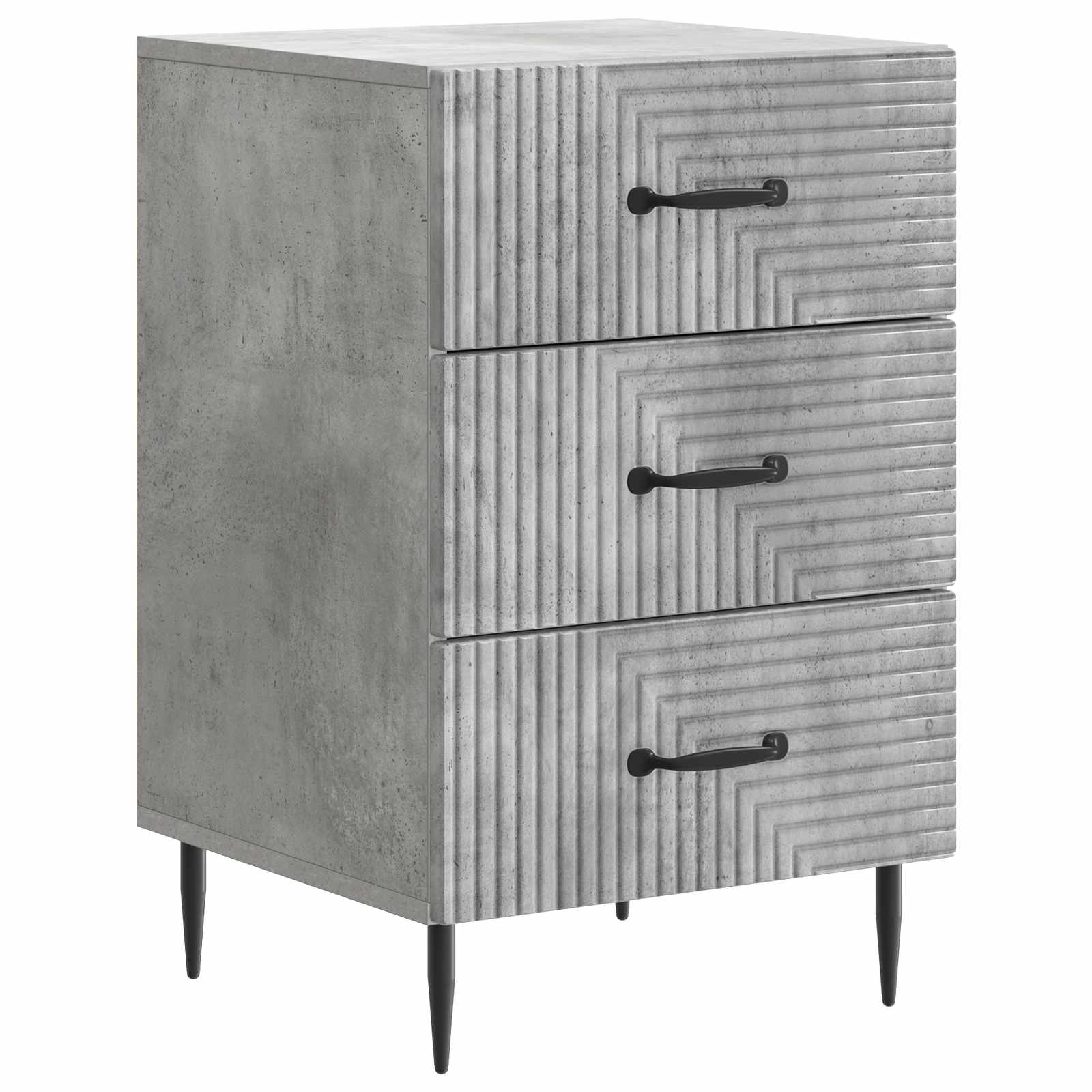 Nightstand with Glossy Drawer 43 x 41 x 66.5 cm