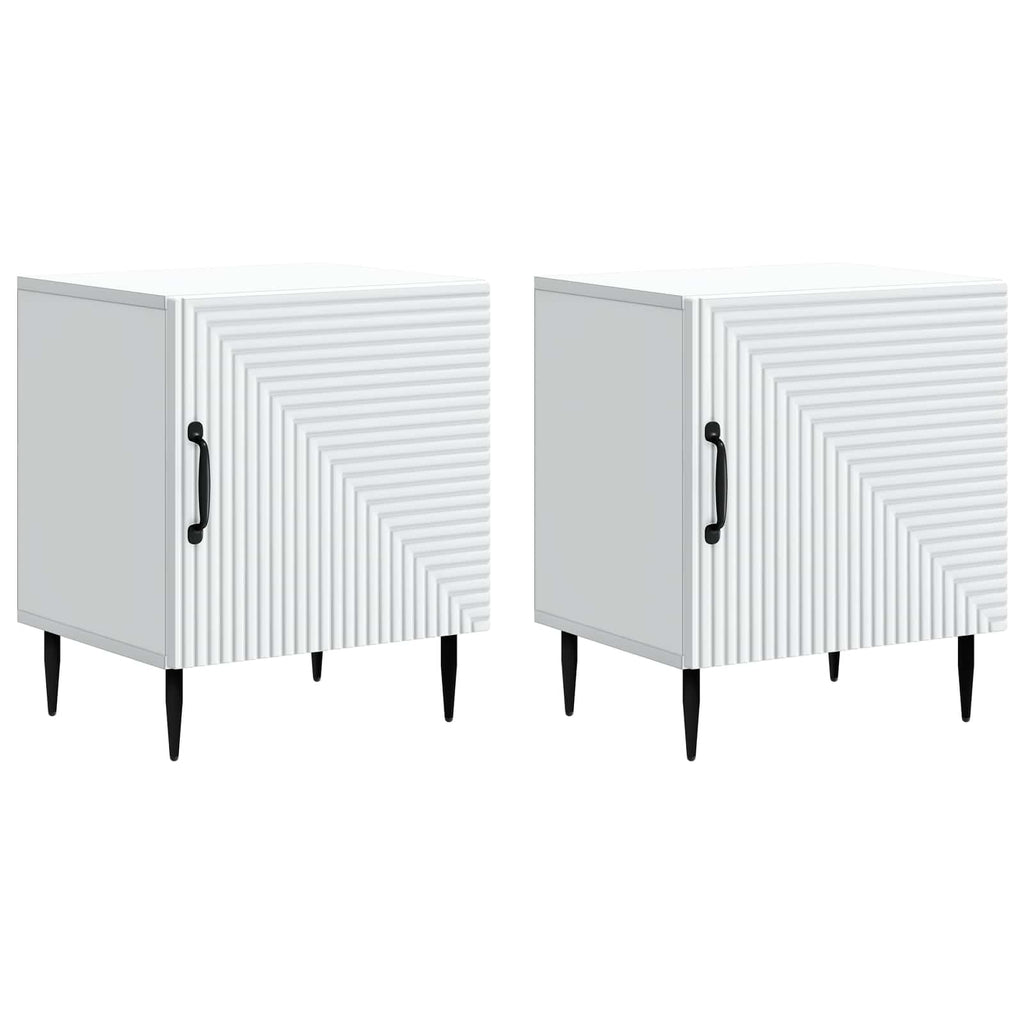 Armario de Noche 2 pcs 43 x 34,5 x 50 cm Madera de Ingeniería