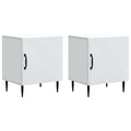 Armario de Noche 2 pcs 43 x 34,5 x 50 cm Madera de Ingeniería