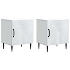 Armario de Noche 2 pcs 43 x 34,5 x 50 cm Madera de Ingeniería