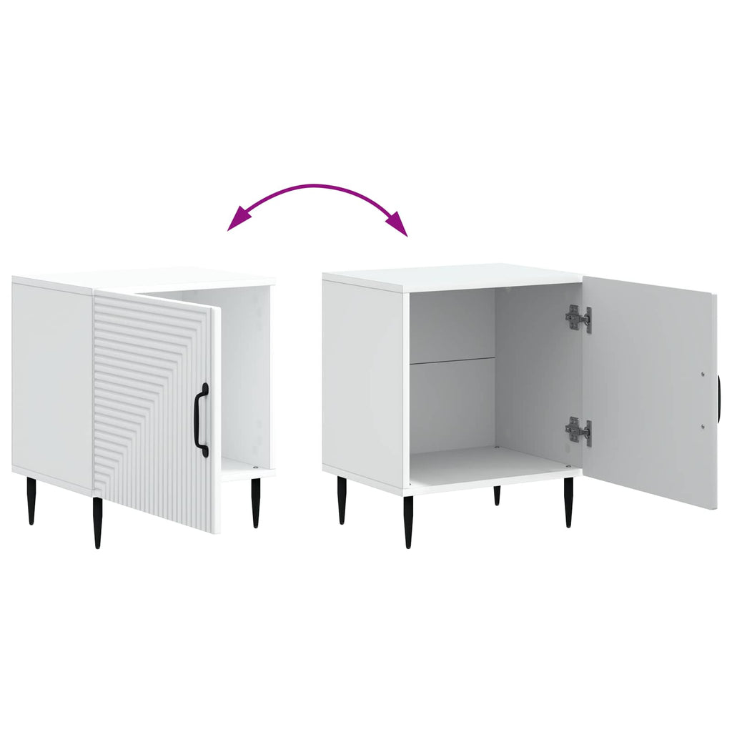 Armario de Noche 2 pcs 43 x 34,5 x 50 cm Madera de Ingeniería