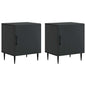 Armario de noche 2 pcs 43 x 34,5 x 50 cm madera de ingeniería 4 colores
