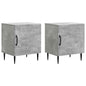 Armario de noche 2 pcs 43 x 34,5 x 50 cm madera de ingeniería 4 colores