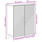 Aparador Brillante 66 x 34,5 x 89,5 cm Madera de Ingeniería