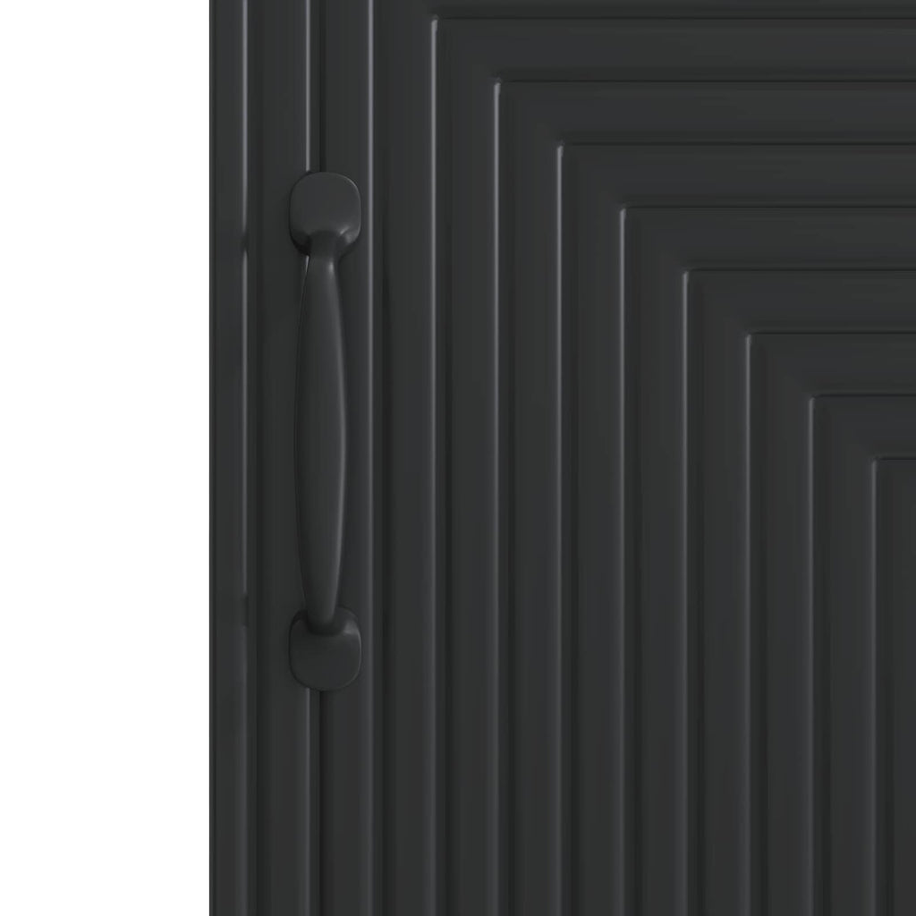 Aparador Negro 33 x 34,5 x 89,5 cm Madera de Ingeniería