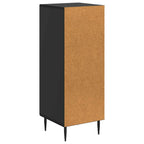 Aparador Negro 33 x 34,5 x 89,5 cm Madera de Ingeniería