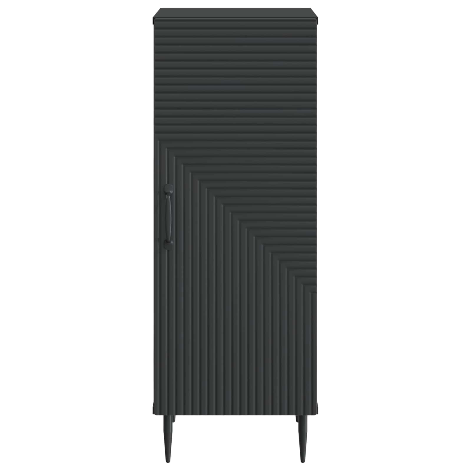 Aparador Negro 33 x 34,5 x 89,5 cm Madera de Ingeniería